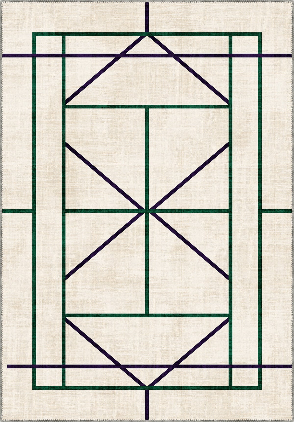 Tennis Club Geometry Rug