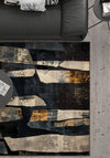 Meliora Washable Navy Contemporary Rug
