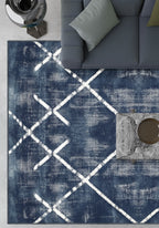 Margot Washable Blue Rug