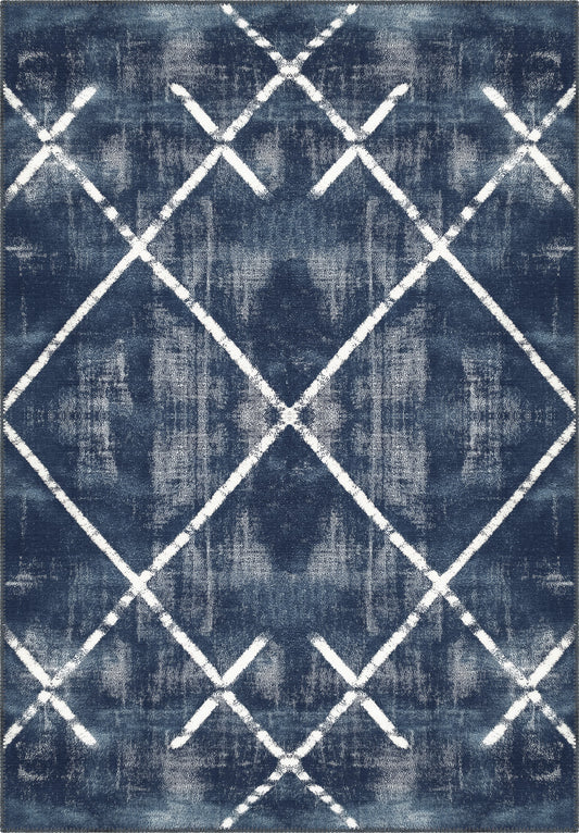 Margot Washable Blue Rug