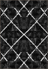 Margot Washable Black and White Rug