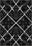 Margot Washable Black and White Rug