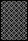Hesper Black and White Checkered Rug