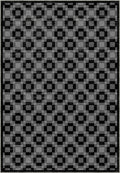 Hesper Black and White Checkered Rug