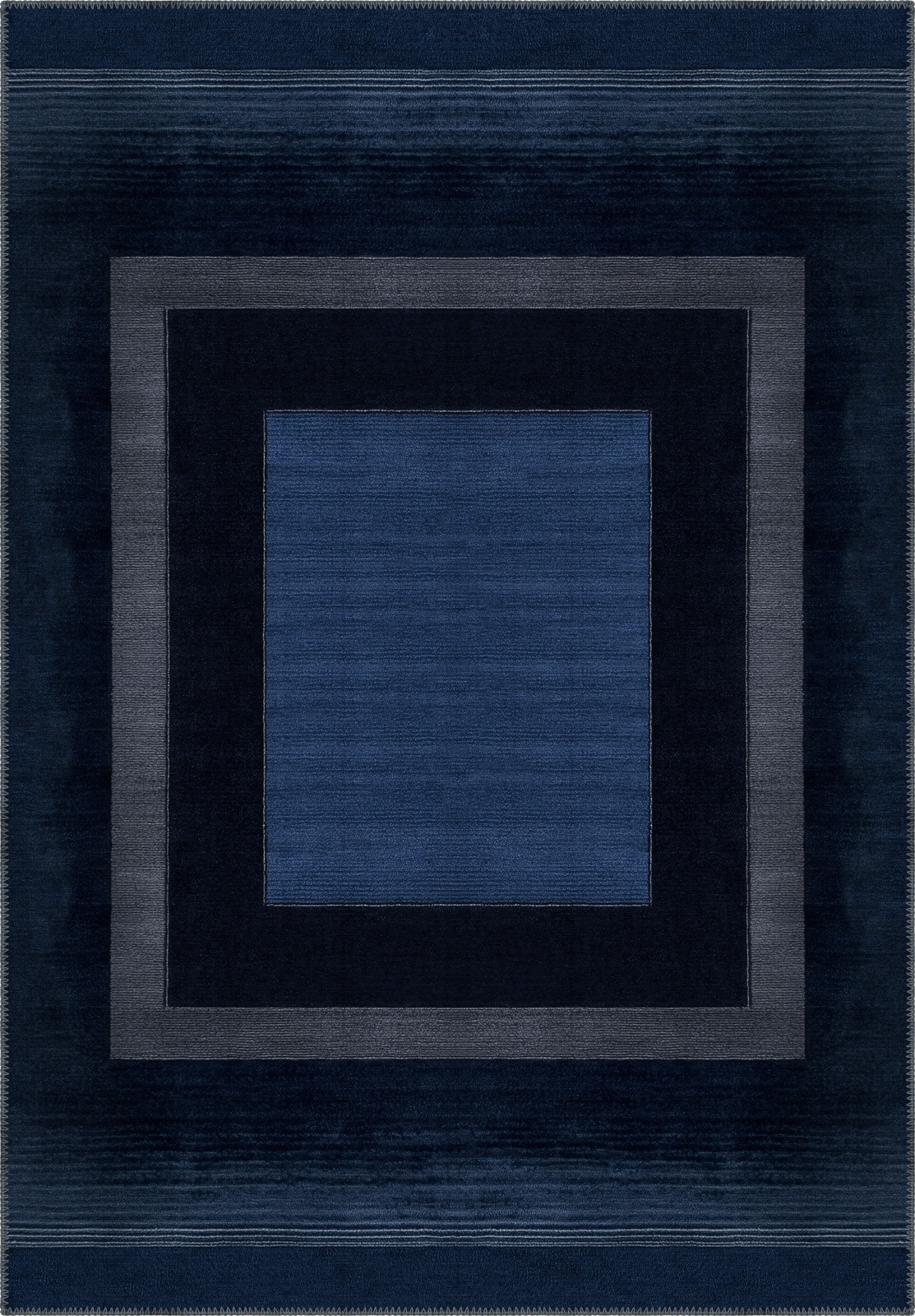 Mila Modern Navy Washable Rug