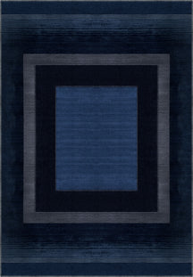 Mila Modern Navy Washable Rug