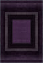 Mila Bordered Purple Washable Rug