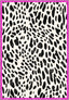 Dalmatian Pink Bordered Animal Print Rug