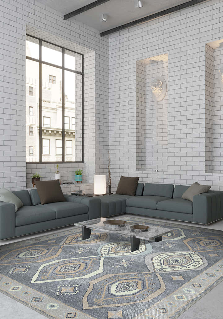 Qashqai Gray Nomadic Rug