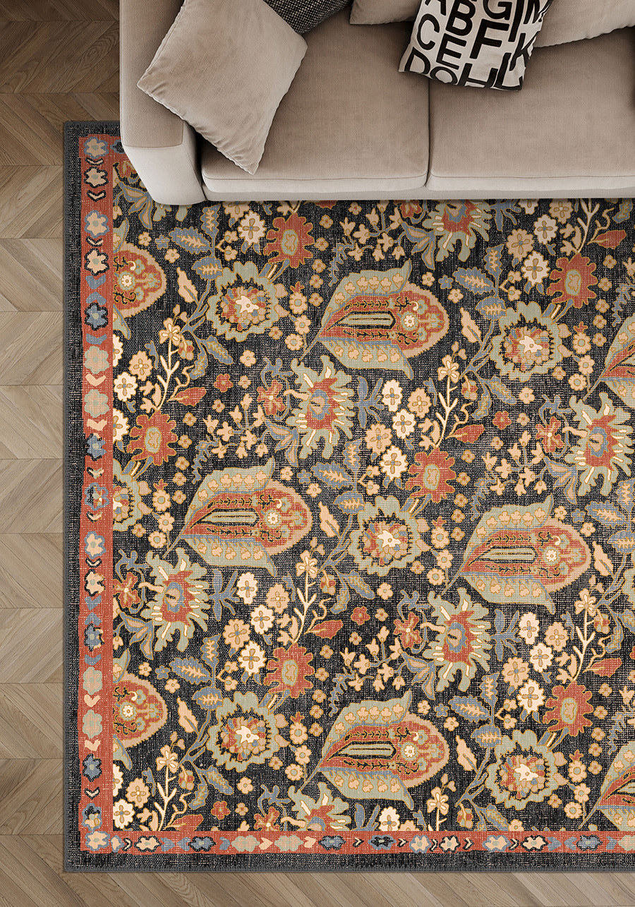 Boteh Folk Art Rug