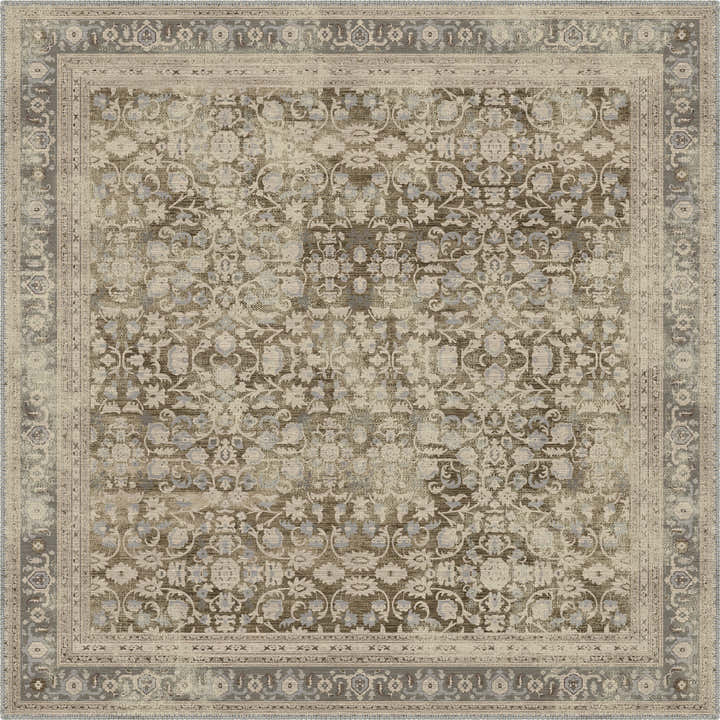 Sara Taupe Farmhouse Rug