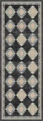 Taos Charcoal Navajo Inspired Rug