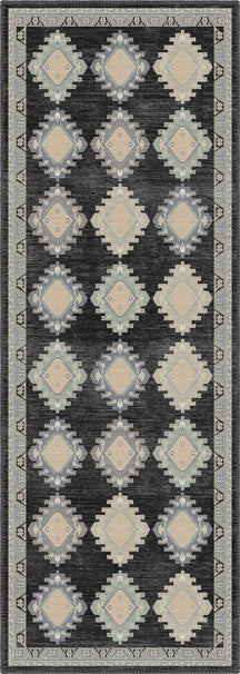 Taos Charcoal Navajo Inspired Rug