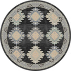 Taos Charcoal Navajo Inspired Rug