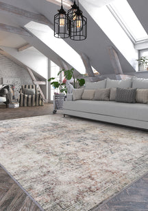 Ethan Washable Erased Flower Rug