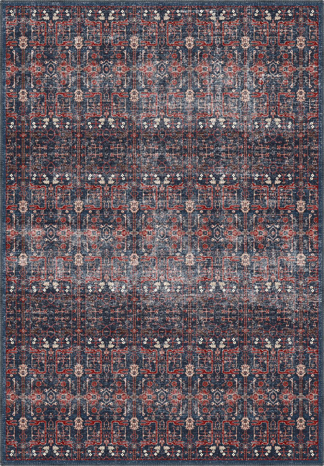 Gaia Washable Navy Rug