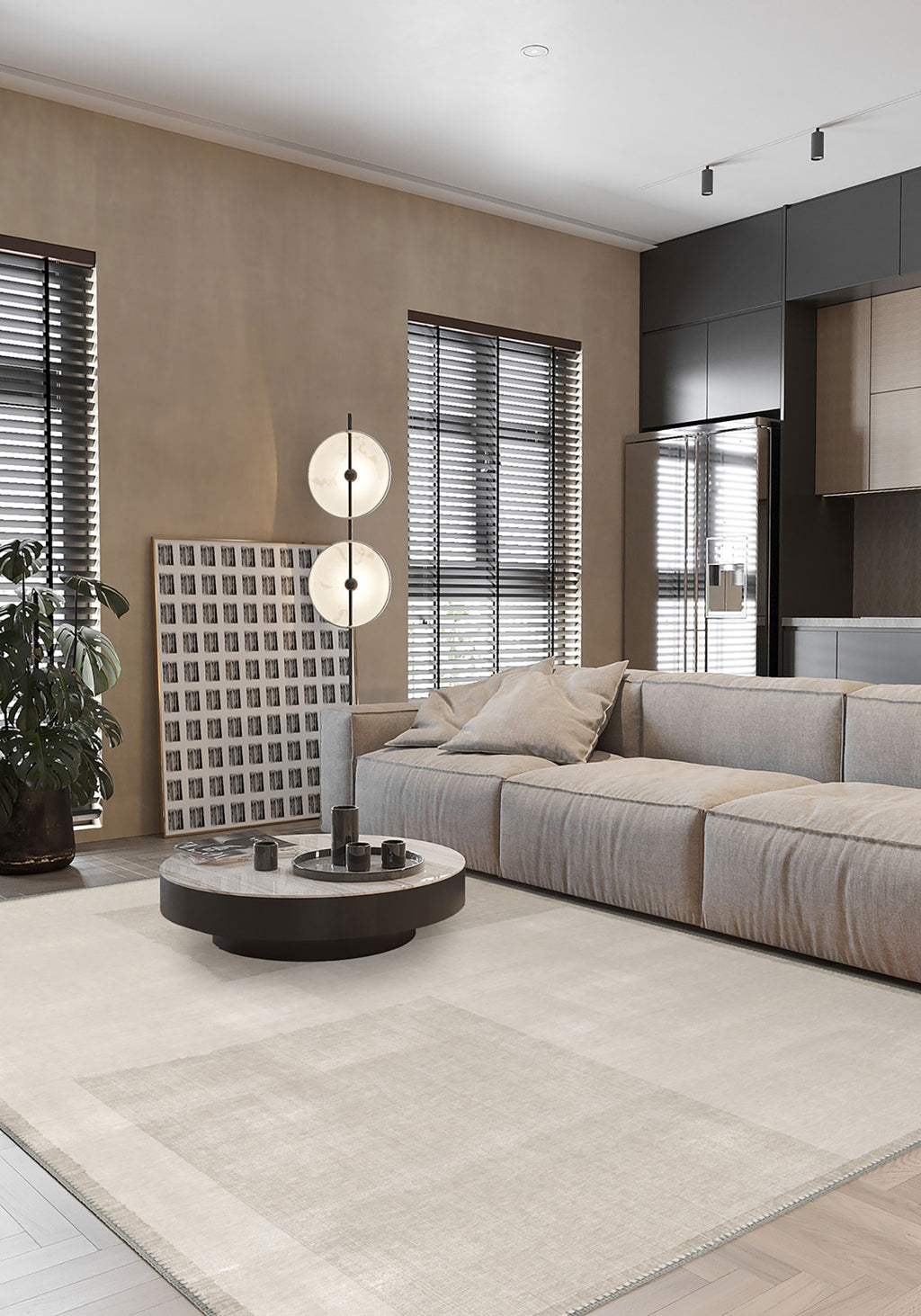 Aisling Neutral Washable Rug