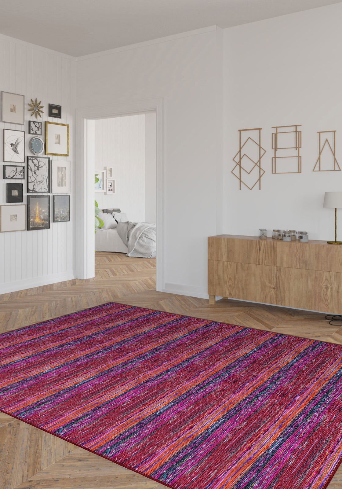 Winter Colourful Vintage Rug