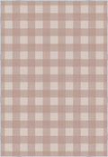Jove Checkered Pink Rug
