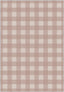 Jove Checkered Pink Rug