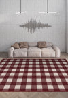 Jove Checkered Red Rug
