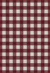 Jove Checkered Red Rug