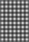 Jove Checkered Black and White Rug