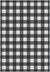 Jove Checkered Black and White Rug