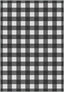 Jove Checkered Black and White Rug