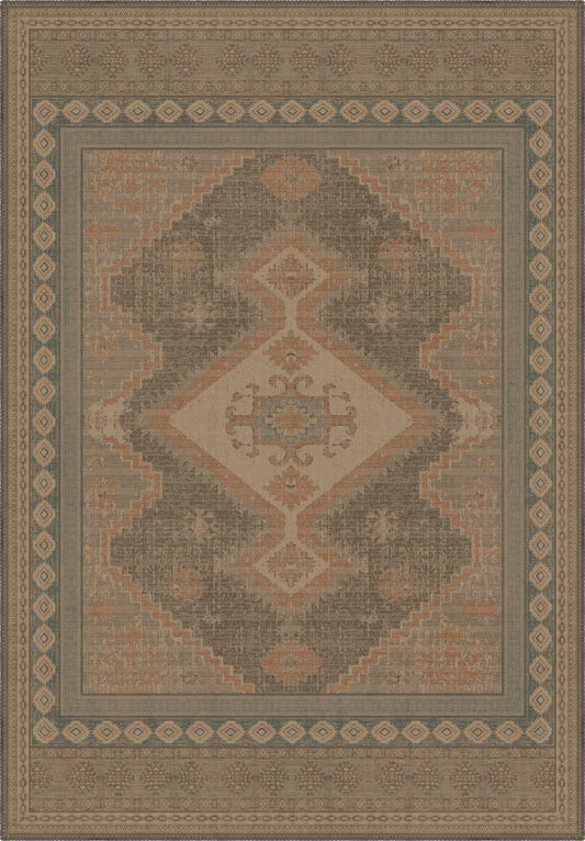 Magnus Brown Medallion Rug