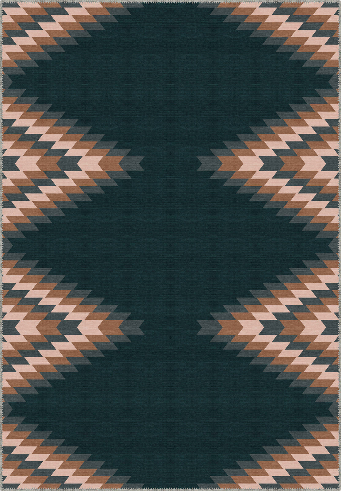Cadmus Geometric Teal Rug