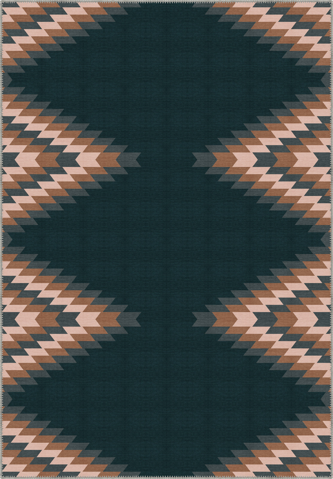 Cadmus Geometric Teal Rug