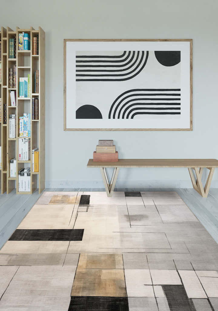 Samantha Cream Geometric Rug