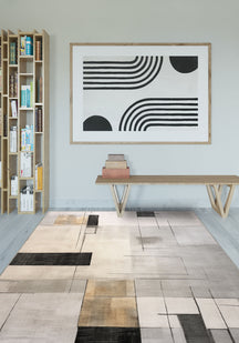 Samantha Cream Geometric Rug