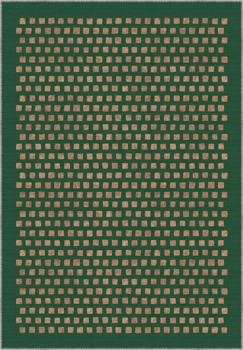 Thalia Geometric Deep Green Rug