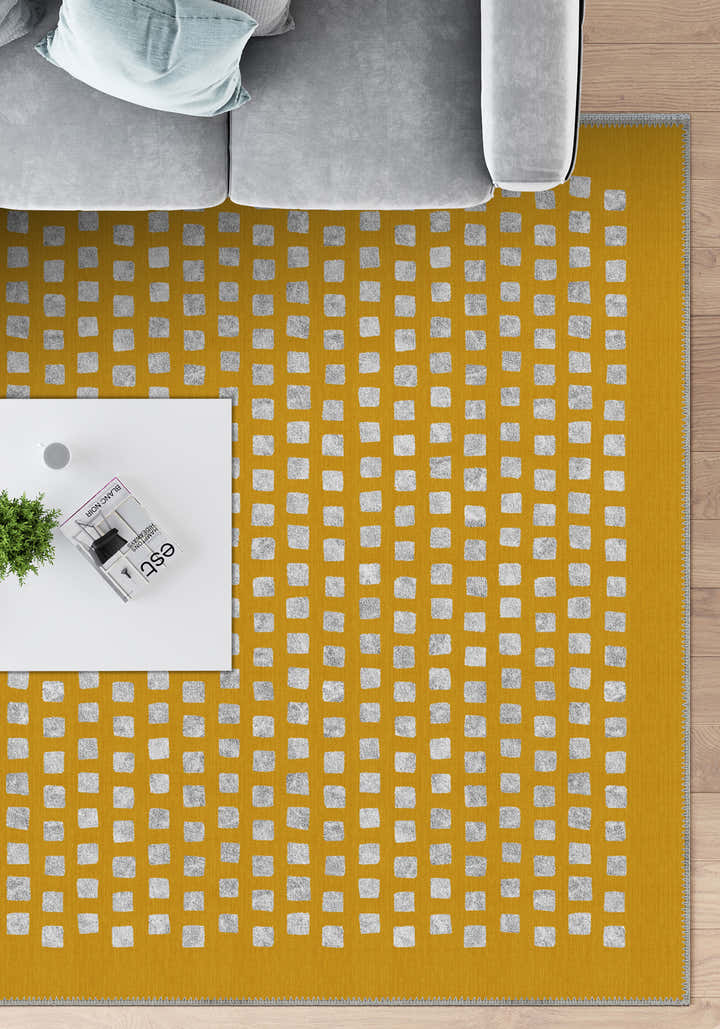 Thalia Geometric Yellow Rug