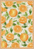 Livia Orange Washable Kitchen Rug