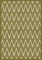 Siena Chevron Green Rug
