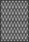 Siena Black and White Chevron Rug