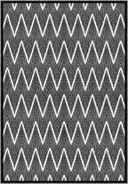 Siena Black and White Chevron Rug