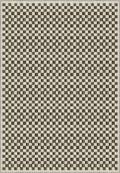 Ophelia Beige Brown Checkered Rug