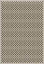 Ophelia Beige Brown Checkered Rug