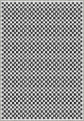 Ophelia Black and White Checkered Rug