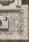 Leonie Washable Brown Vintage Rug