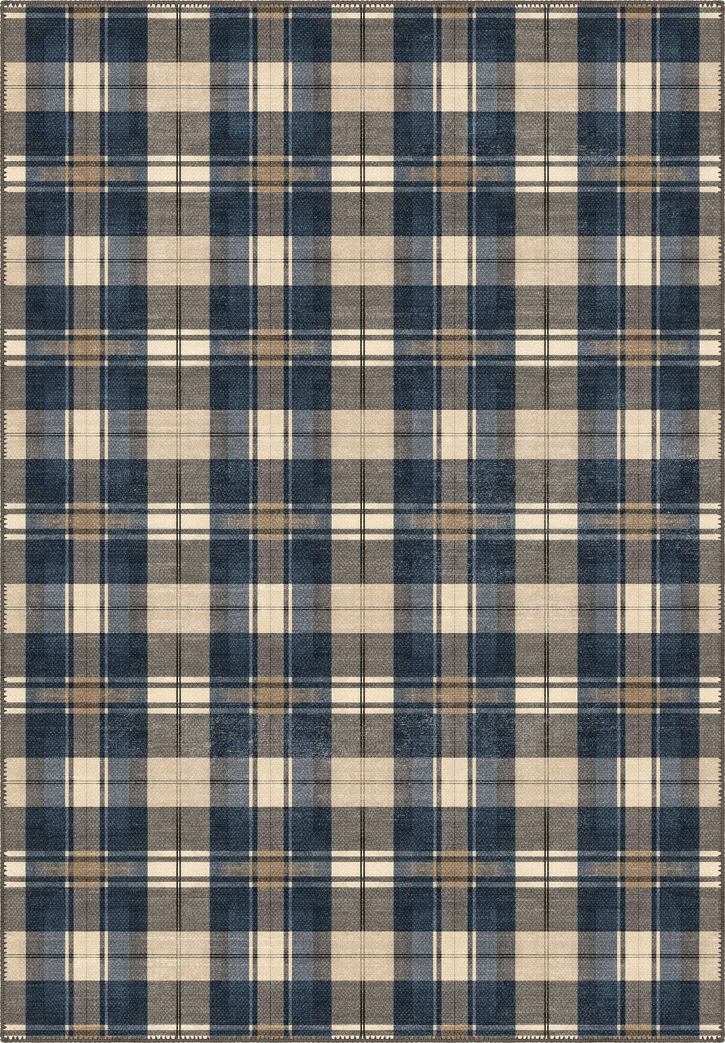 Odette Washable Plaid Rug