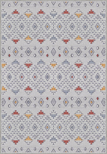 Mateo Grey Aztec Rug