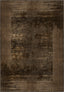 Ayden Bordered Brown Rug