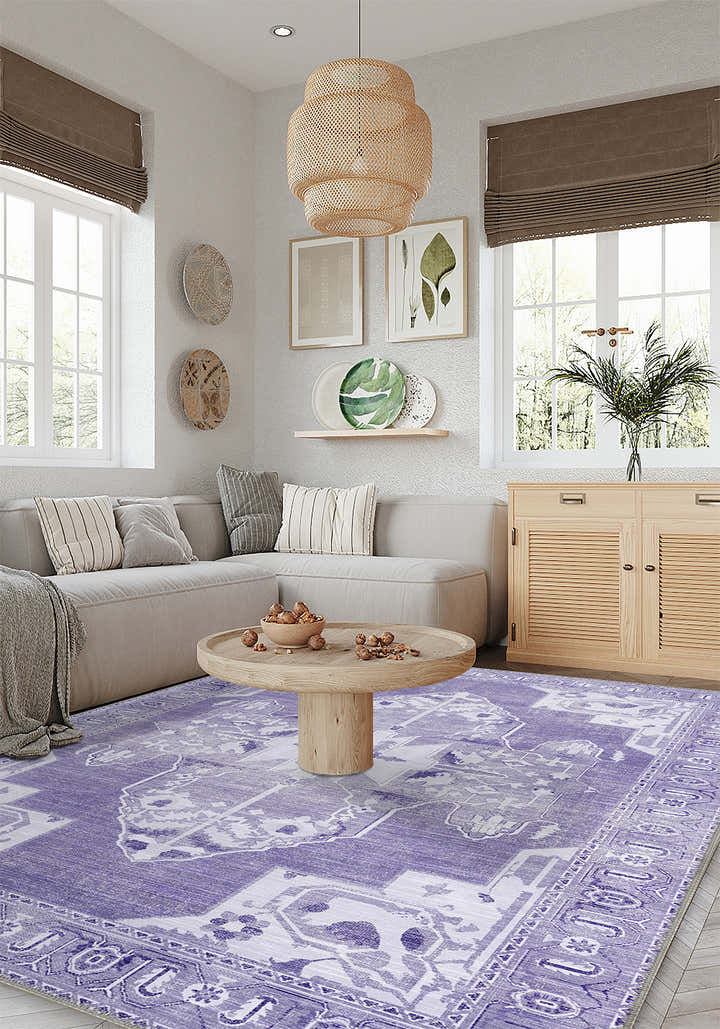 Adrian Purple Vintage Rug