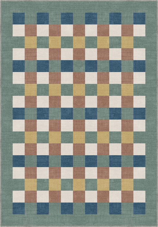 Liam Geometric Washable Rug