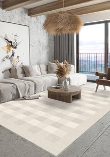 Liam Bordered Cream Rug